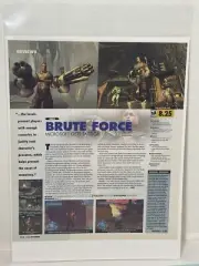 Brute Force video game review magazine article print ad wall art ephemera