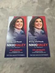 Nikki Haley Campaign Flier 2024 Presidential Candidate Lot Of (2)
