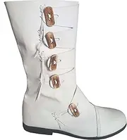 [Generic] Calf-High Medieval Boots – Authentic Leather with 5 Buttons – Historical Cosplay Footwear LARP & Renaissance Faire Boots