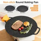 Aluminium Alloy Round Griddle Grill Pan Non Stick Korean BBQ Grill Pan for Home