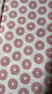 Tula Pink Hushabye FAT QAURTER Starburst Pattern Pink & White