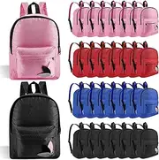 [Amylove] Classic Backpacks Bulk 14 Inch Back Packs for Boys Girls Assorted Colors Backpack Unisex School Bag Bulk for Daypack