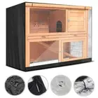 Rabbit Bunny Cage Ferret Chicken Coop Pet Hutch House Enclosure with Cover Roof＊