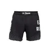 Okami Fight Shorts Big Kanji Black & White