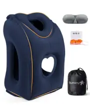 Travel Pillow, Upgraded Plane Pillow for Long Flights, Inflatable Neck Pillow...