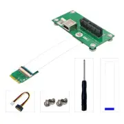 NGFF (M.2) Key A/E to PCI-E Express X4+USB Riser Card with High Speed FPC Cable