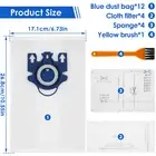 12Pcs Vacuum Cleaner Dust Bag 3D Vacuum Dustbag Replacement with Filters!