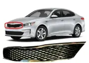 GRILLE FOR OPTIMA 2016-17-18 FRONT BUMPER UPPER GRILL BLACK MESH CHROME LX & EX