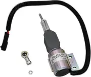3991167 3964627 12V Fuel Cut Off Solenoid Compatible With Case Loader 584E 585E 585G 586E 586G 588G 60XT 70XT 75XT 85XT