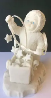 STRINGING FALLEN STARS # 68616 DEPT 56 retired SNOWBABIES