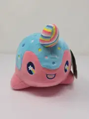 Aurora Tasty Peach Lollipop Nomwhal Plush 2021 Whale Stuffed Animal Pink NEW