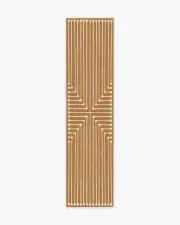 75' x 305' | Machine Washable Runner Rug | Kid & Pet Friendly | Indoor Rug | Jonathan Adler Inkdrop Copper Tufted Rug | Ruggable