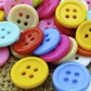 25pcs Mixed Colour Buttons 12.5mm 4-Hole Round Shape Plastic Resin Holes Sewing