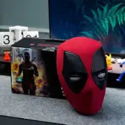 Remote Control Mask Deadpool Marvel Fan Light Cosplay Eyes Ring Collectible New