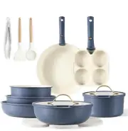 CAROTE 19pcs Pots and Pans Set, Nonstick Cookware Set Detachable Handle...