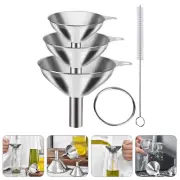 Funnels Kitchen for Filling Bottles Stainless Steel Set Small