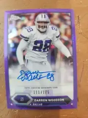 2023 Topps Composite Chrome Darren Woodson Purple Refractor Auto /175