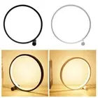 Circle LED Touch Sensor Desk Lamp Table Lamp Eye-Caring Living Room Ornament