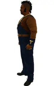 Orion Costumes Mens The A-Team Mr T 80s Film & TV Fancy Dress Costume Blue Standard