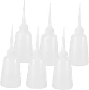 6 Pcs Precision Tip Squeeze Bottles for Industrial Glue Gel and Oil Durable Plastic Dispenser for Accurate Liquid Application Automotive Electronics and Furniture