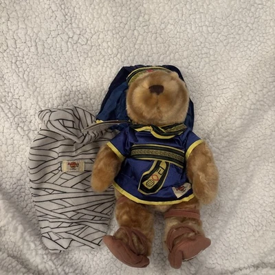 Hard Rock Cafe The Pharaoh Teddy Bear Mummy Covering Egyptian Plush NEW