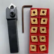 16mm MCSNL1616H12 Lathe Turning Tool Holder + 10pc CNMG120408-MA Carbide Insert