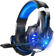 Gaming Headset for PS4 PC Xbox One PS5 Controller, Noise Cancelling
