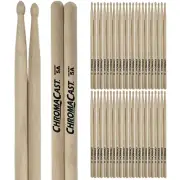 ChromaCast 5A USA Made, Wood Tipped, Hickory Drumsticks | 24 Pairs