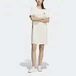 ADIDAS SUMMER DRESS [IK8637] 女 連身 洋裝 亞洲版 休閒 棉質 舒適 花卉 三葉草 米白