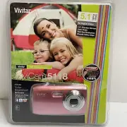 Vivitar 5118 5.1 MP Digital Camera - Pink Brand New
