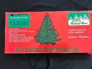Vintage Enchanted Forest 140 Chaser Super Bright Lite Christmas Set Clear
