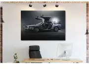 Back To The Future DeLorean - Canvas Wall Art Print
