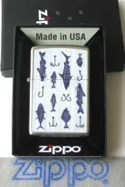 ZIPPO FISHING LURES DESIGN Lighter 46719 Outdoors MINT In BOX 2025 NEW Hooks