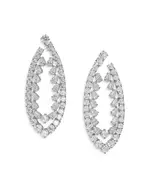 Nadri Starlet Stone Drop Front to Back Earrings