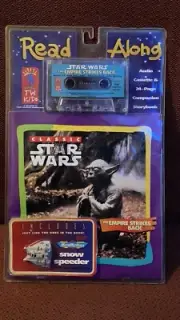 NOS Sealed Star Wars Empire Strikes Back Read Along Cassette Book & Snow Speeder