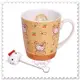 ♥小花花日本精品♥ Hello Kitty 40周年款繽紛馬克杯咖啡杯杯子附頭型攪拌匙(2005) 11246503