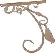 Milisten 1Set Wall Mounted Hanging Planter Hook Durable Bracket for Use Elegant Design for Balcony and Garden Decor Rustic Flower Pot Holder