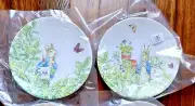 Disney Pottery Barn Plate Peter rabbit Easter holiday Bunny gift school SET 2