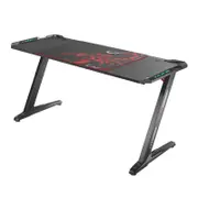 Eureka Ergonomic Z60 Black Gaming Desk with RGB Lights