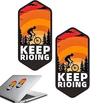 Biking Stickers - Decorative Water Bottle Decals - Waterproof Mountain Cycling Stickers, Decorative Decals for Water Bottle, Suitcase, Laptop Decals