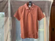 CP Company Mens Polo Shirt Patch Logo Size XS Colour Cedar Wood New RRP £135