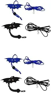 COLLBATH 2sets Adjustable Reptile Leash Rope Lizard Harness Leash Pet Harness Small Animal Pet Accessories 2pcs*2