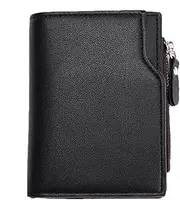 [Generic] Money Clip Zipper Wallet, Vertical Credit Card Holder, Small Wallet for Men, Multi-Card Zipper Wallet, Compact Zipper Card Case, Snap Button Wallet for Men for Christmas