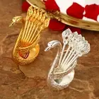 Spoon Dinnerware Set Polished Surface Decorative Mixing Stirring Spoon with Swan