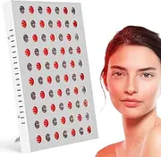 Infrared Lamp, Red Light Lamp Face 850 nm & 660 nm, 70 LEDs Infrared Heating Lamp with Timer and Stand, for Face and Body 35 W (Lamp without Heating Function)