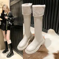 在飛比找蝦皮購物優惠-雨靴 大尺碼靴 女生靴子 高跟靴 靴子 真皮靴 韓國靴子 瘦