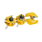 3pcs 1/4in Shank Router Bit Set With Smooth, Burr Free Cuts with High Precision