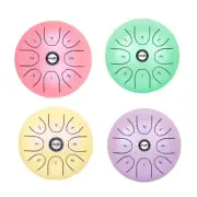 Slit Drums, Steel Tongue Drum, 5.5in 8 Tone C Keys, Handpan Drum with Drumsticks