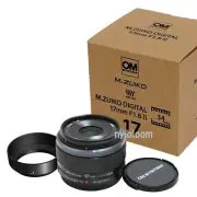 New OM SYSTEM M.Zuiko Digital 17mm F1.8 II Lens - Black - Micro FourThirds Mount