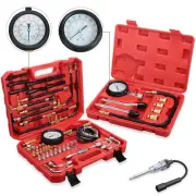 Cylinder Compression Tester Kit Fuel Injection Pressure Tester Kit Spark Plug...
